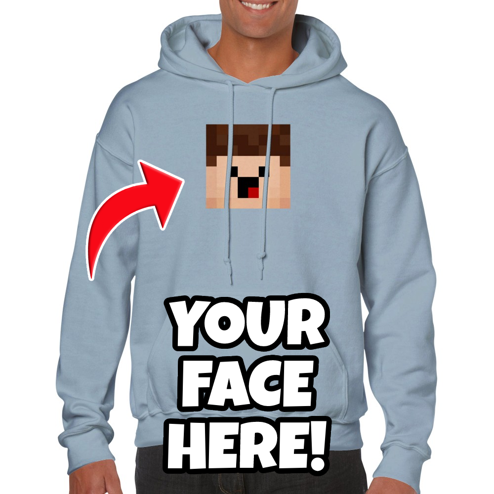 Minefaces Custom Hoodie - Your Face Here!